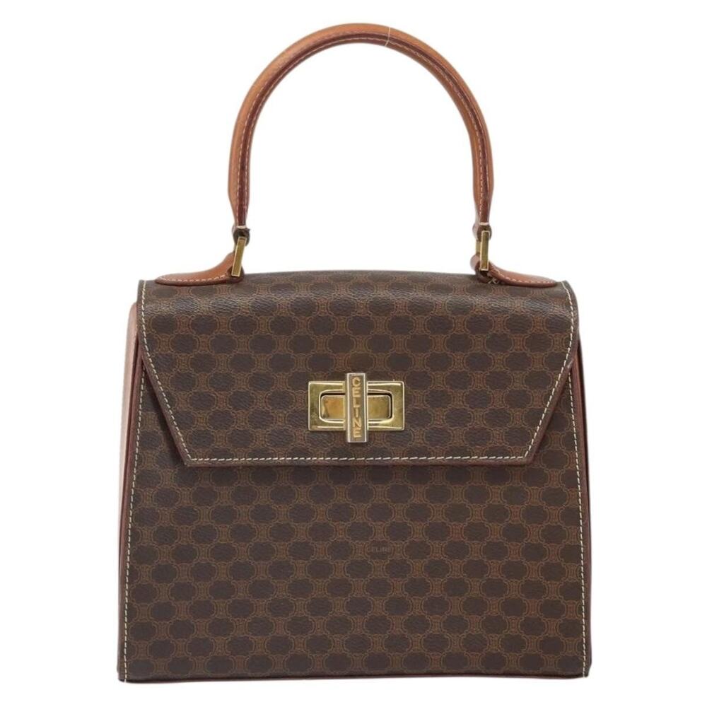 Celine Macadam Handbag Brown